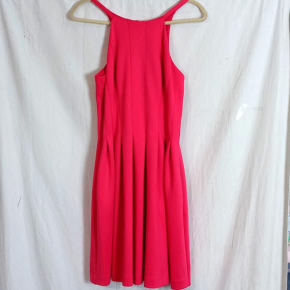 Calvin Klein Dresses & Skirts - Hot pink Calvin Klein back zip pockets midi dress